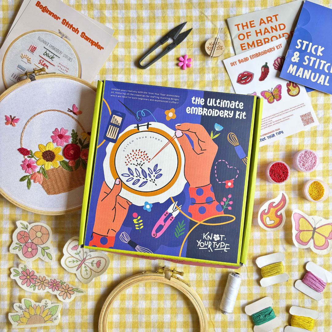 Ultimate DIY Embroidery Creativity Starter Kit ( All in One Box)