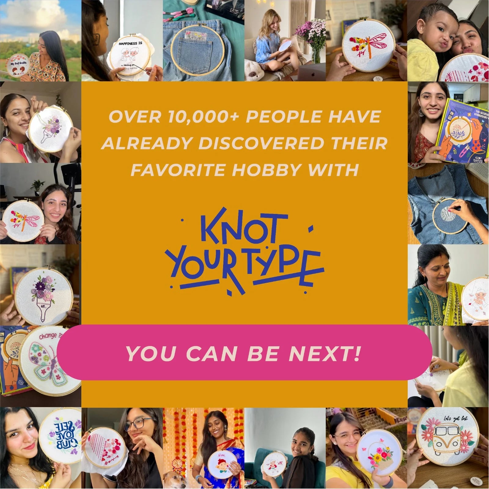 Ultimate DIY Embroidery Creativity Starter Kit ( All in One Box)