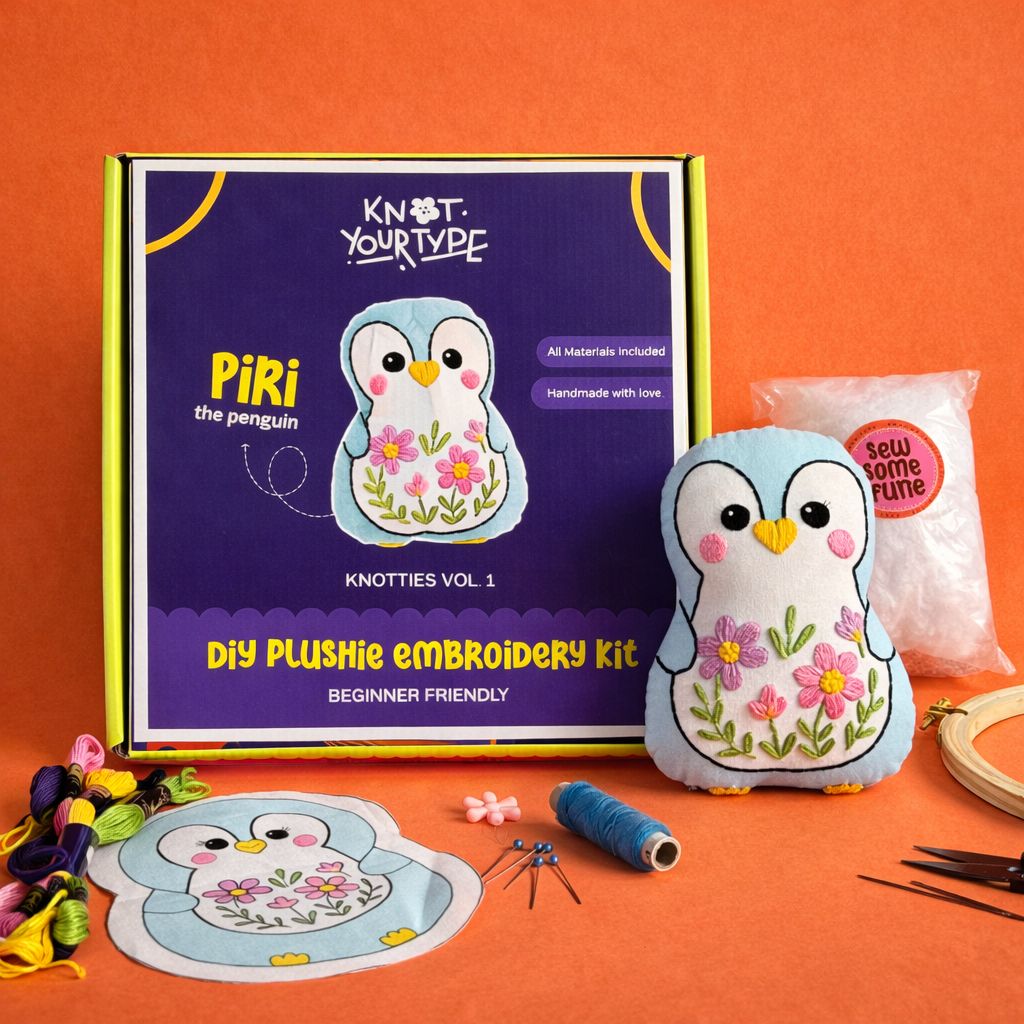 Piri The Penguin | DIY Plushie Kit | Beginner Friendly