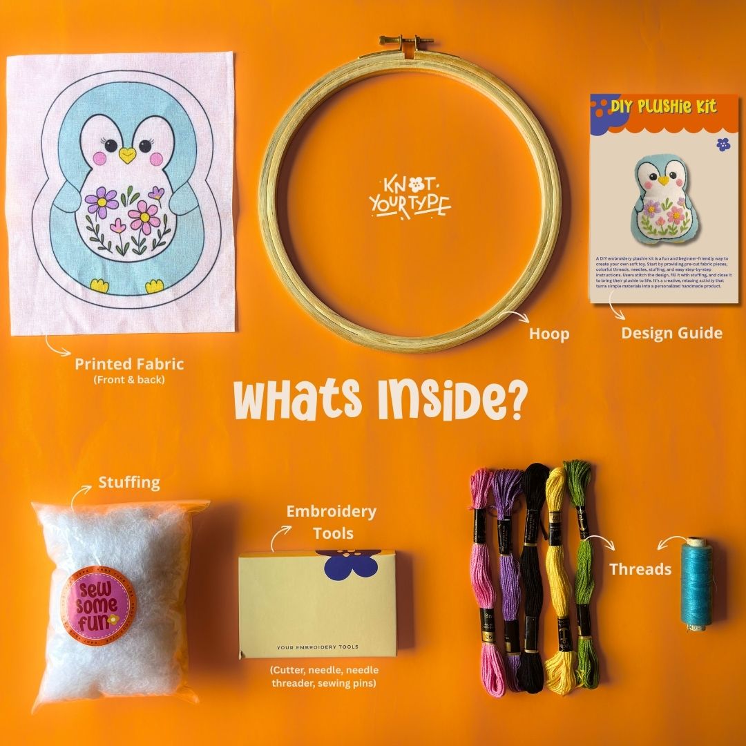 Piri The Penguin | DIY Plushie Kit | Beginner Friendly