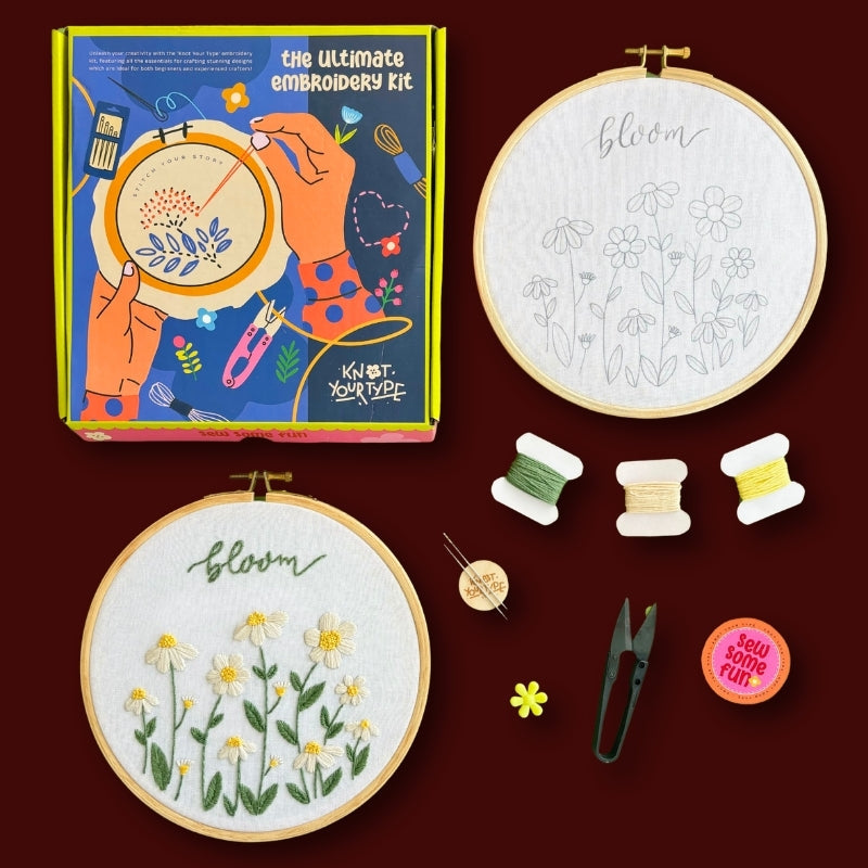 Aesthetic Bloom DIY Embroidery Kit