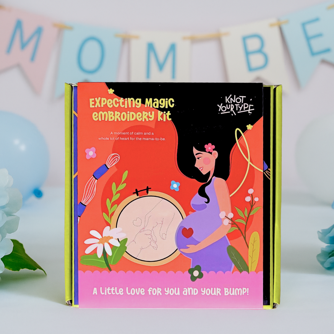 Mom to be DIY Embroidery Kit- Bundle of 2